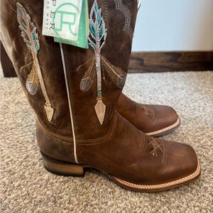 Roper Women's Brown Leather Boots